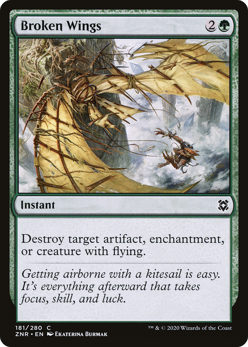 Broken Wings (ZNR-181) [Zendikar Rising] MTG Single Wizards of the Coast