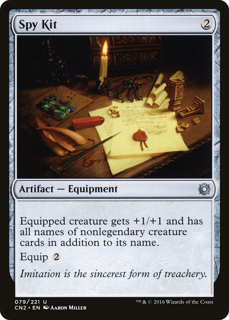 Spy Kit (CN2-079) [Conspiracy: Take the Crown] Foil MTG Single Wizards of the Coast