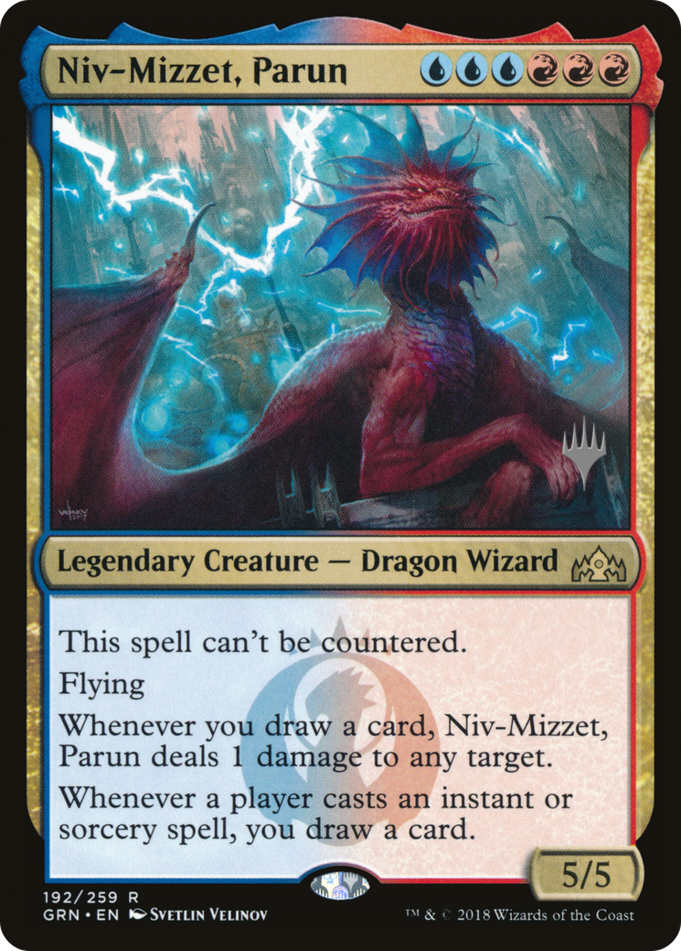 Niv-Mizzet, Parun (PPM20-192P) [Guilds of Ravnica Promos] Foil MTG Single Wizards of the Coast