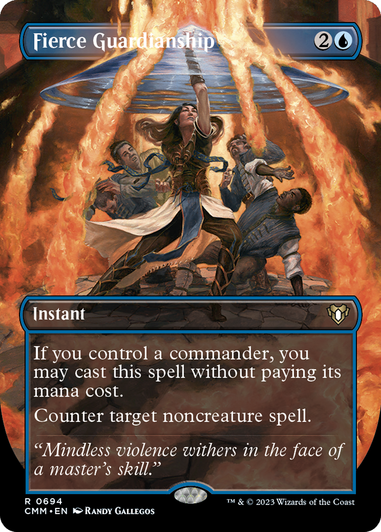 Fierce Guardianship (CMM-694) [Commander Masters] (Borderless) MTG Single Wizards of the Coast