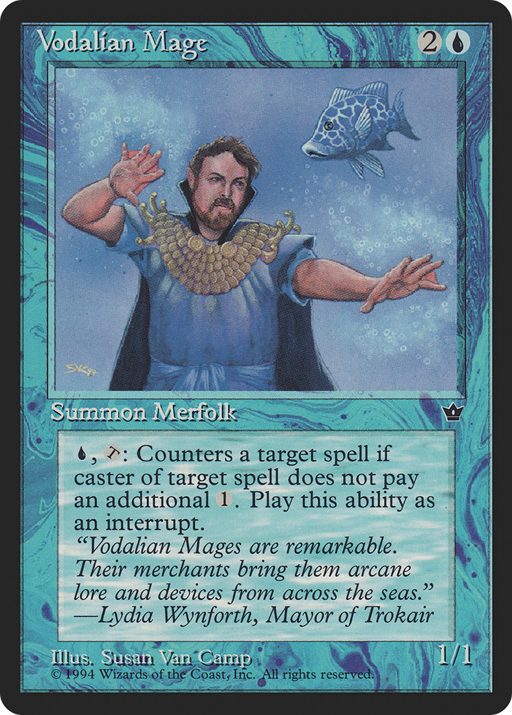 Vodalian Mage (FEM-30A) [Fallen Empires] MTG Single Wizards of the Coast