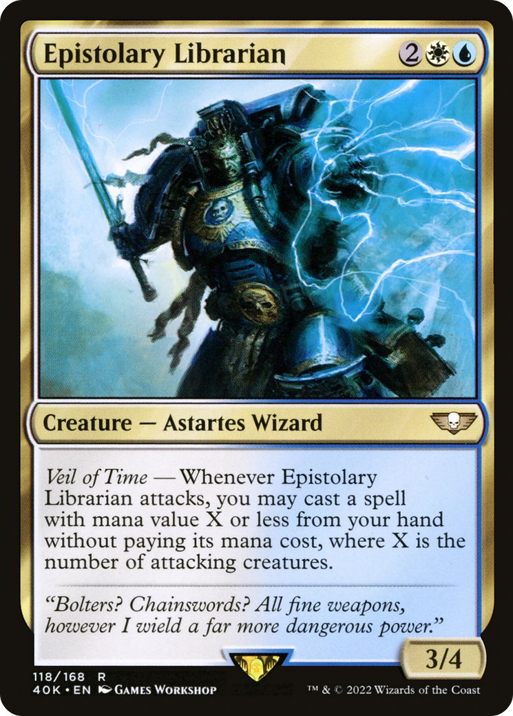 Epistolary Librarian (40K-118) [Warhammer 40,000 Commander] MTG Single Wizards of the Coast
