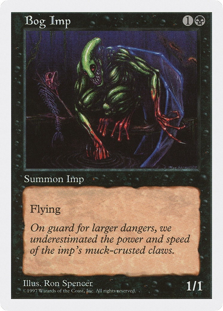 Bog Imp (5ED-145) [Fifth Edition] MTG Single Wizards of the Coast