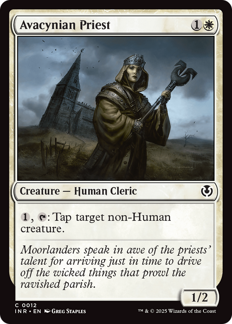 Avacynian Priest (INR-012) [Innistrad Remastered] Foil MTG Single Wizards of the Coast