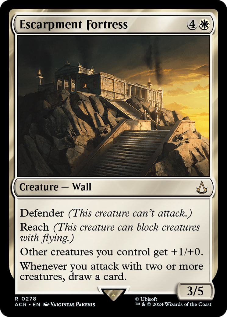 Escarpment Fortress (ACR-278) [Assassin's Creed] MTG Single Wizards of the Coast
