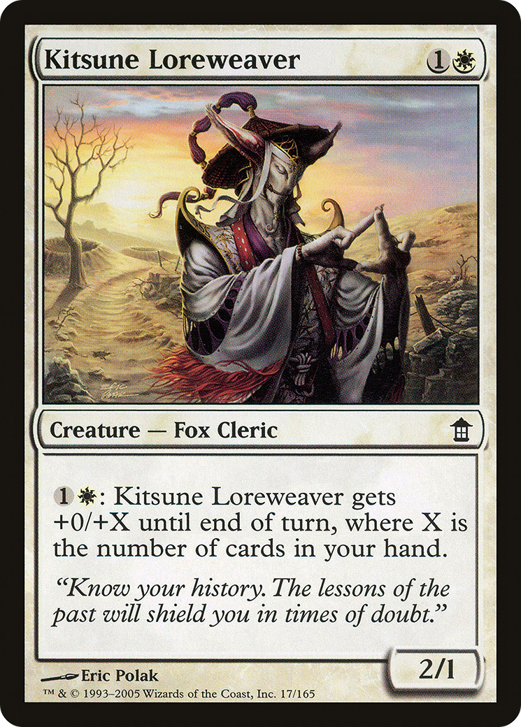 Kitsune Loreweaver (SOK-017) [Saviors of Kamigawa] MTG Single Wizards of the Coast