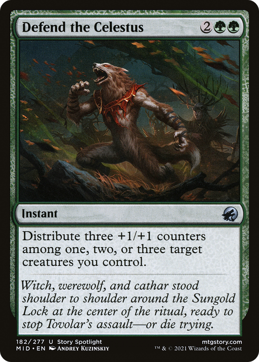 Defend the Celestus (MID-182) [Innistrad: Midnight Hunt] MTG Single Wizards of the Coast