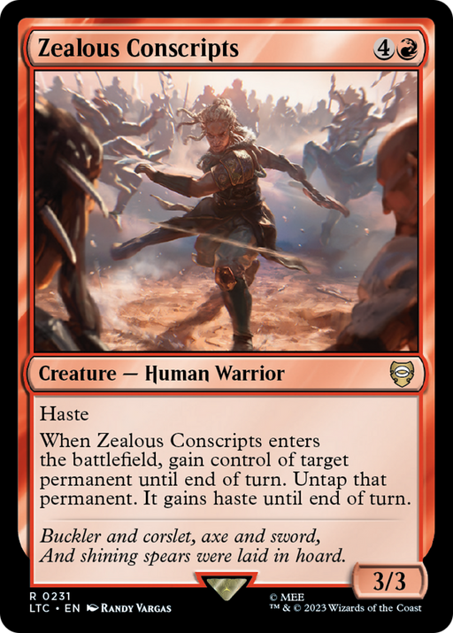 Zealous Conscripts (LTC-231) [Tales of Middle-earth Commander] MTG Single Wizards of the Coast