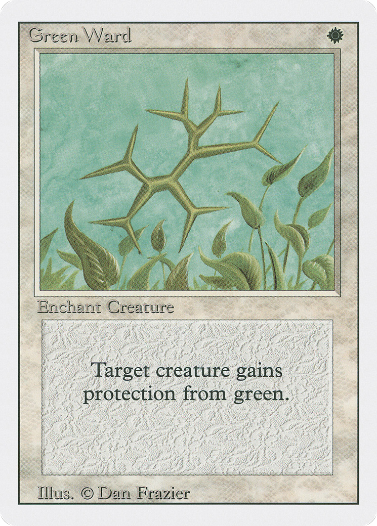 Green Ward (3ED-) [Revised Edition] MTG Single Wizards of the Coast