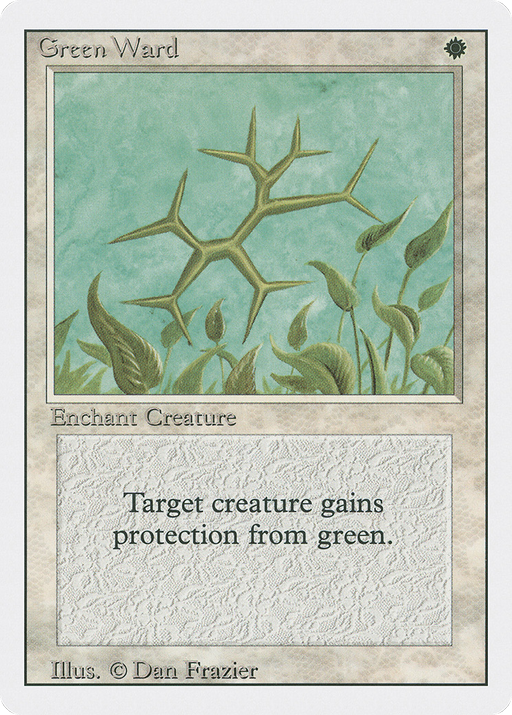 Green Ward (3ED-020) [Revised Edition] MTG Single Magic: The Gathering