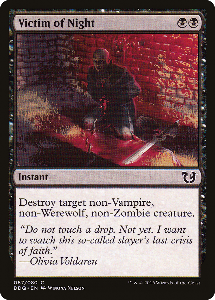 Victim of Night (DDQ-067) [Misc] Duel Decks: Blessed vs. Cursed MTG Single Wizards of the Coast