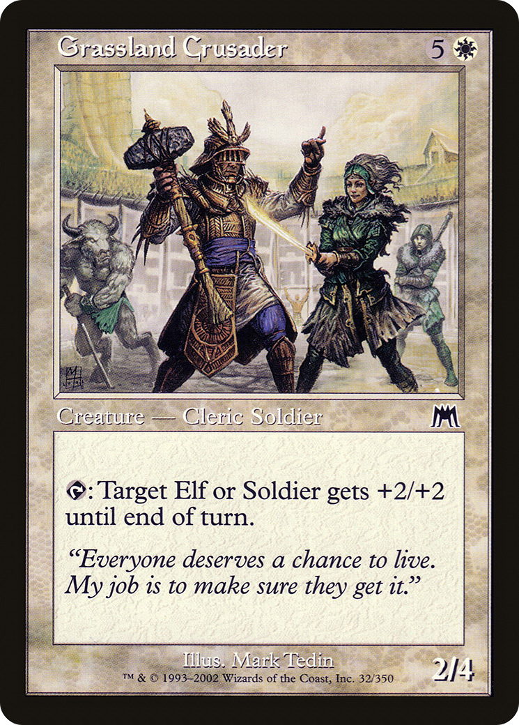 Grassland Crusader (ONS-032) [Onslaught] Foil MTG Single Wizards of the Coast