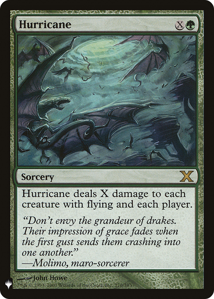 Hurricane (LIST-10E-270) [Mystery Booster] The List MTG Single Wizards of the Coast