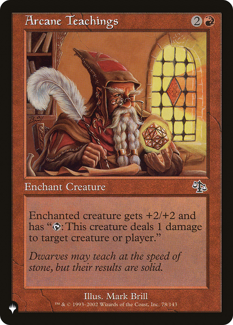 Arcane Teachings (LIST-JUD-78) [Mystery Booster] The List MTG Single Wizards of the Coast