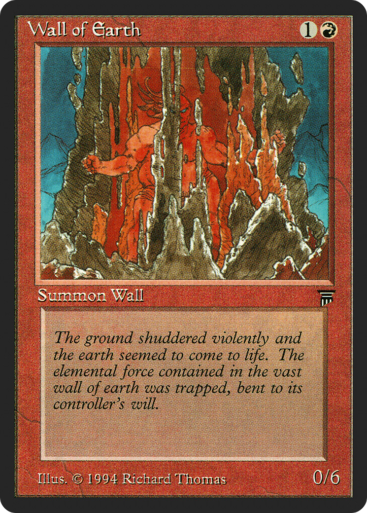 Wall of Earth (LEG-169) [Oldschool] Legends MTG Single Wizards of the Coast