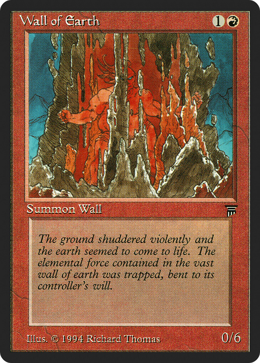 Wall of Earth [Legends] MTG Single Magic: The Gathering