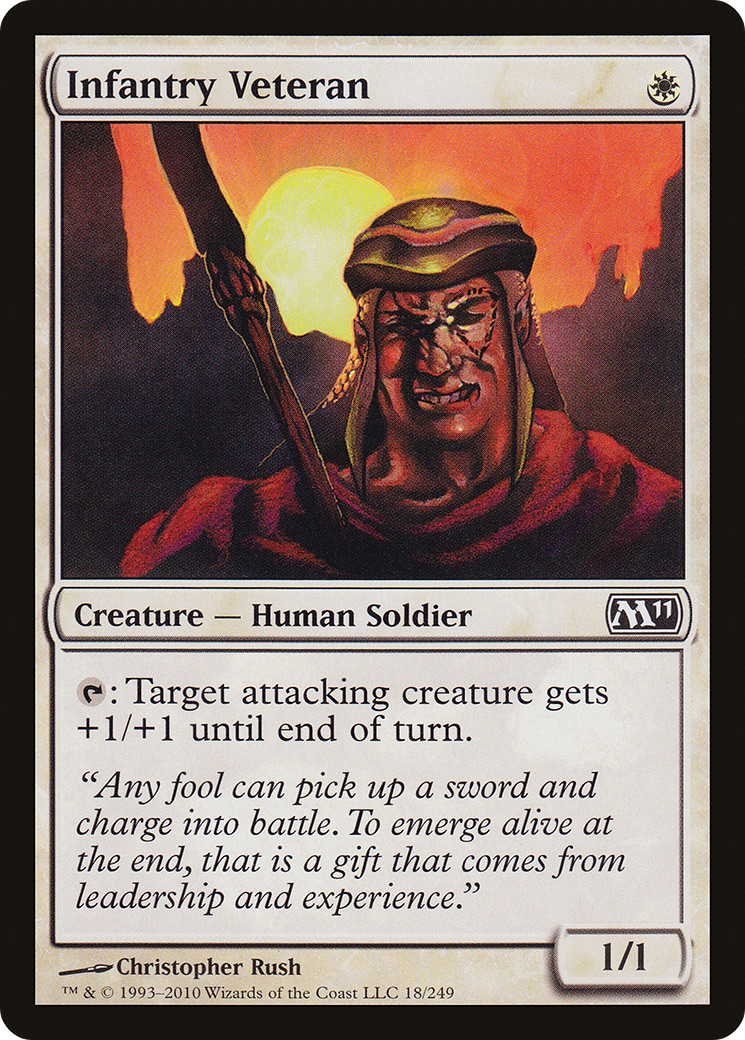 Infantry Veteran (M11-018) [Magic 2011] Foil MTG Single Wizards of the Coast