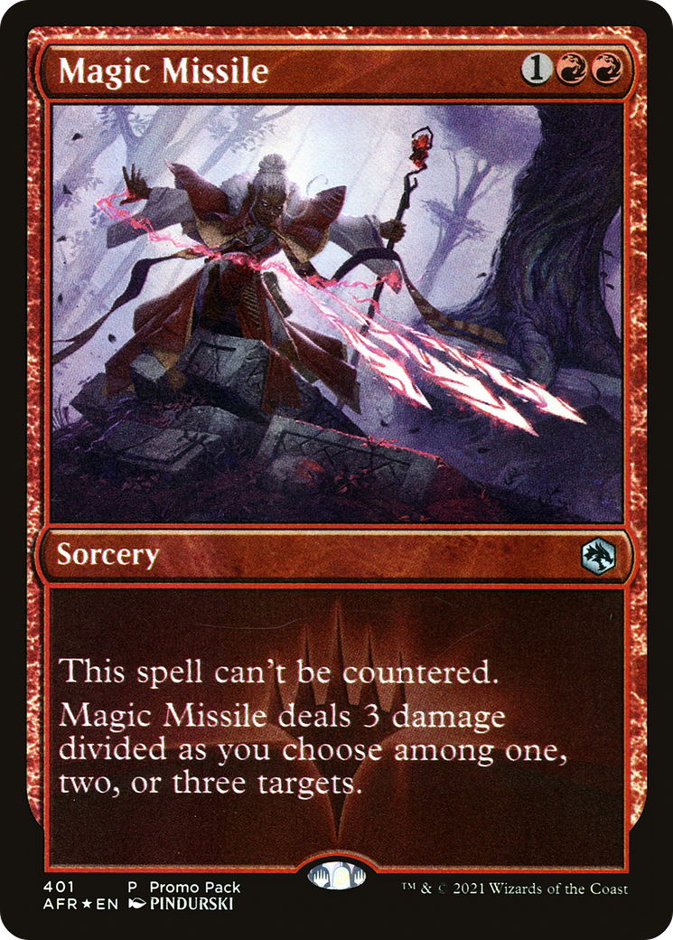 Magic Missile (PPAFR-401) [Adventures in the Forgotten Realms] Foil MTG Single Wizards of the Coast