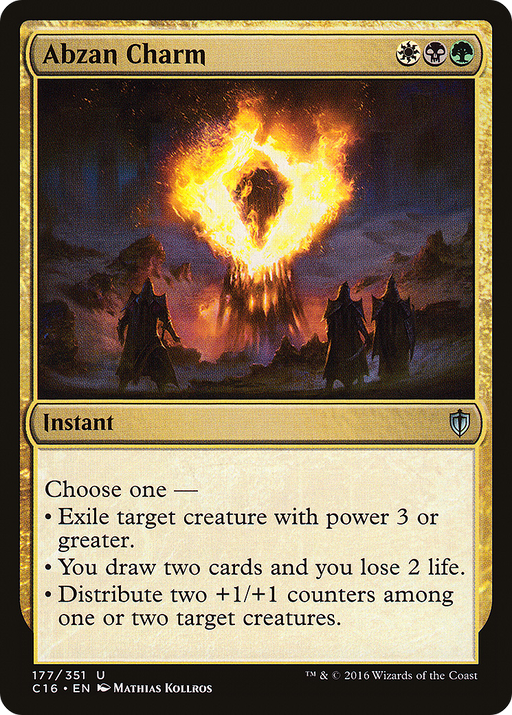 Abzan Charm (C16-177) [Commander 2016] MTG Single Wizards of the Coast