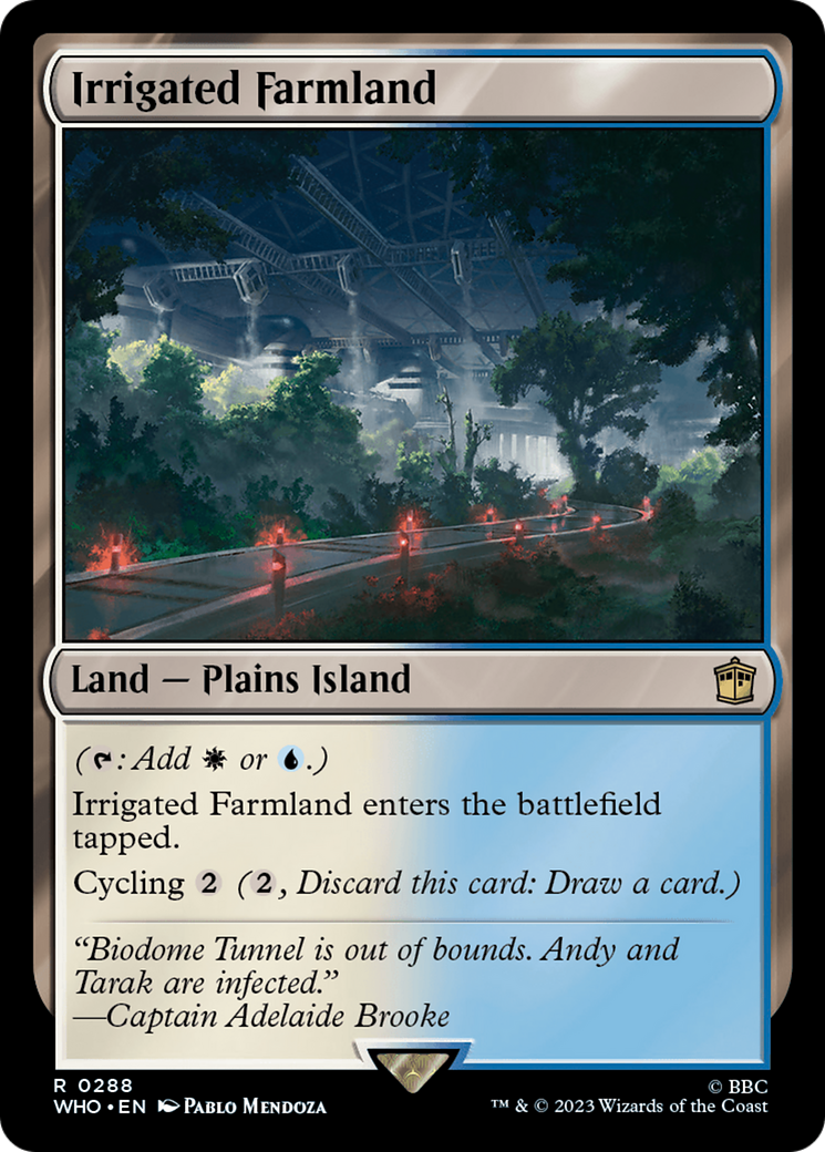 Irrigated Farmland (WHO-288) [Doctor Who] MTG Single Wizards of the Coast