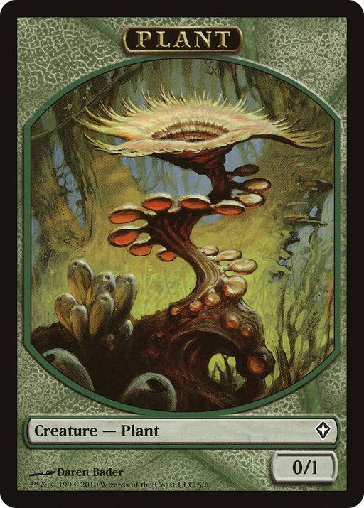 Plant Token (WWK-005) [Tokens] Worldwake Tokens MTG Single Wizards of the Coast