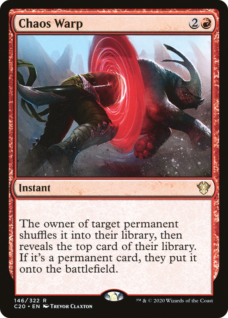 Chaos Warp (C20-146) [Commander 2020] MTG Single Wizards of the Coast