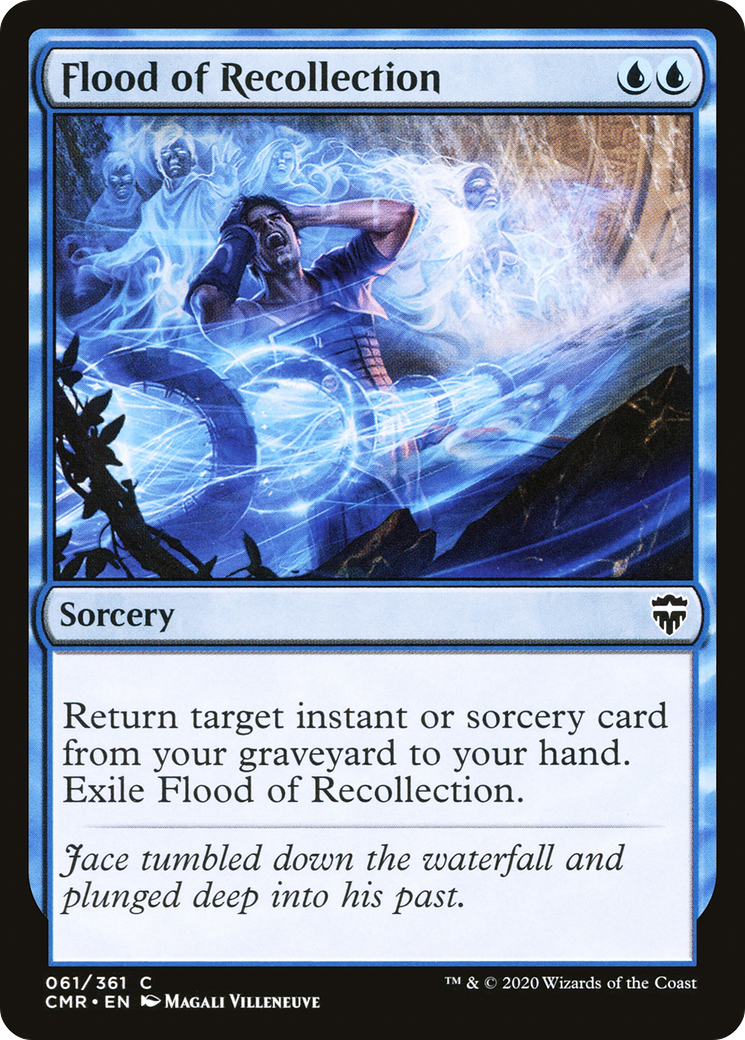Flood of Recollection (CMR-061) [Commander Legends] Foil MTG Single Wizards of the Coast