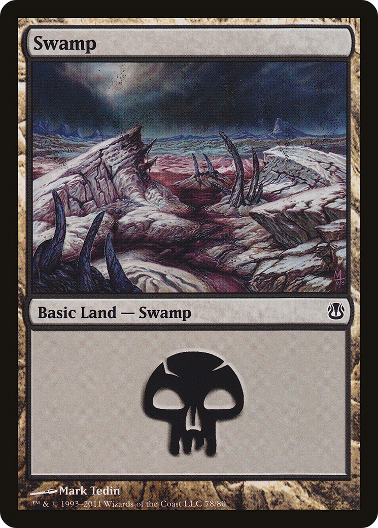 Swamp (DDH-078) [Misc] Duel Decks: Ajani vs. Nicol Bolas MTG Single Wizards of the Coast