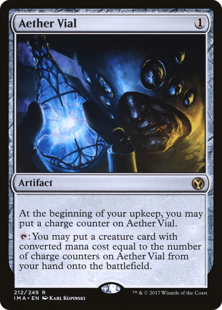 Aether Vial (IMA-212) [Iconic Masters] Foil MTG Single Wizards of the Coast