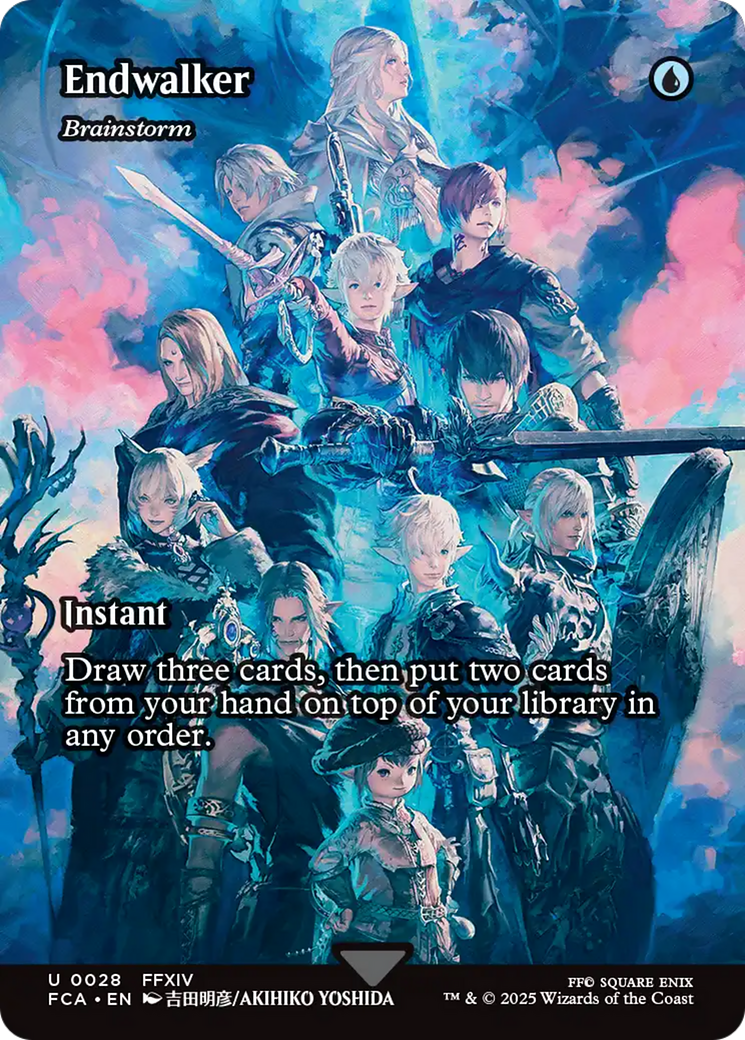 Endwalker - Brainstorm (FCA-028) [FINAL FANTASY: Through the Ages] (Borderless) Foil MTG Single Wizards of the Coast