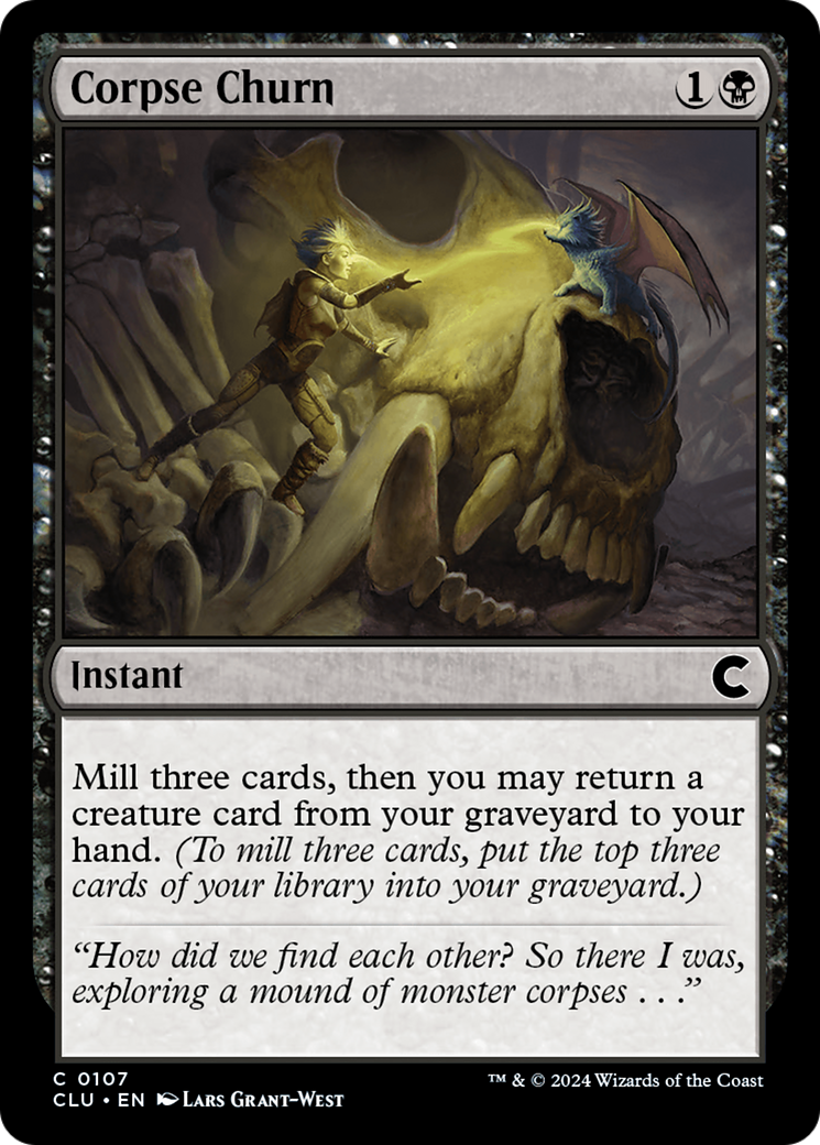Corpse Churn (CLU-107) [Ravnica: Clue Edition] MTG Single Wizards of the Coast