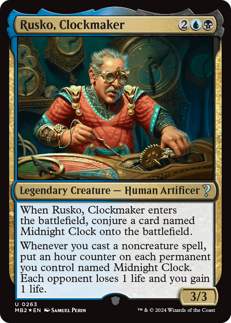 Rusko, Clockmaker (MB2-263) [Mystery Booster] Mystery Booster 2 Foil MTG Single Wizards of the Coast