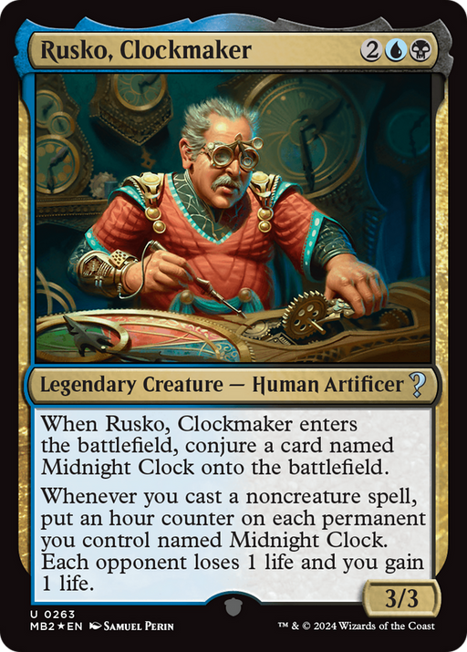 Rusko, Clockmaker (MB2-263) [Mystery Booster] Mystery Booster 2 Foil MTG Single Wizards of the Coast
