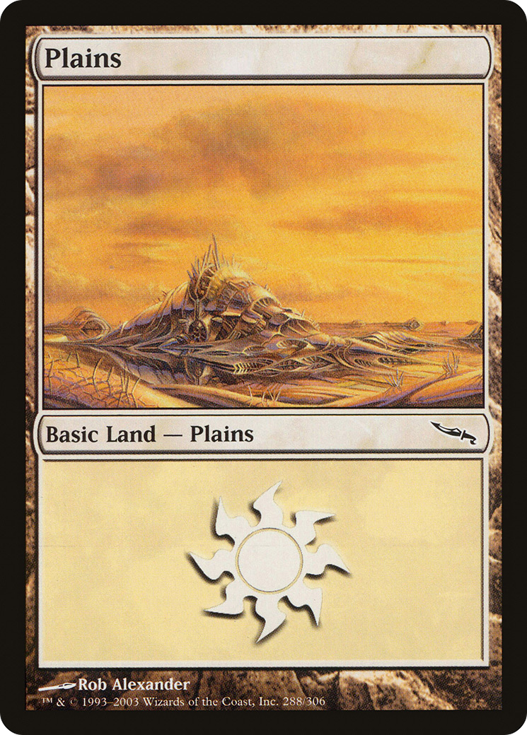 Plains (MRD-288) [Mirrodin] MTG Single Wizards of the Coast