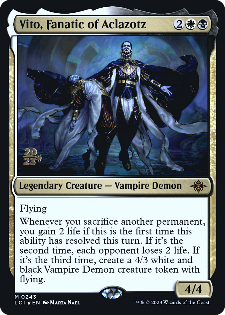 Vito, Fanatic of Aclazotz (PRE-243) [The Lost Caverns of Ixalan Promos] Foil MTG Single Wizards of the Coast
