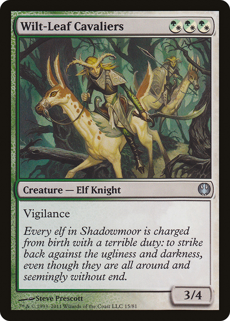 Wilt-Leaf Cavaliers (DDG-015) [Misc] Duel Decks: Knights vs. Dragons MTG Single Wizards of the Coast