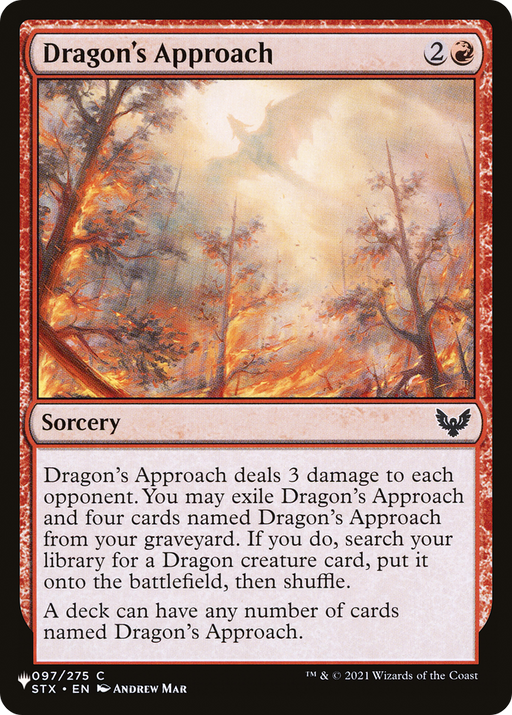 Dragon's Approach (LIST-097/275) [Mystery Booster] The List MTG Single Wizards of the Coast