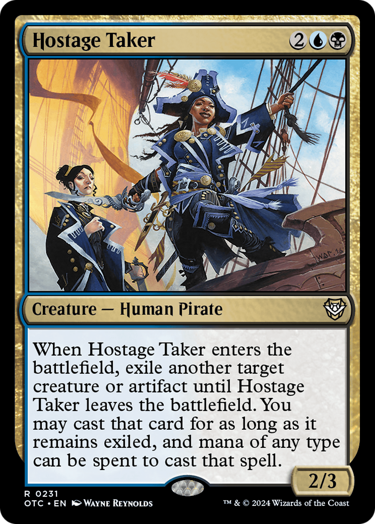 Hostage Taker (OTC-231) [Outlaws of Thunder Junction Commander] MTG Single Wizards of the Coast
