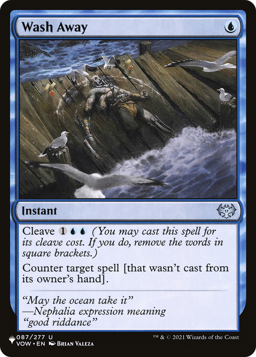 Wash Away (LIST-VOW-87) [Mystery Booster] The List MTG Single Wizards of the Coast