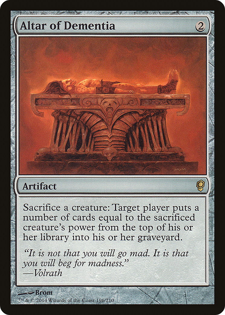 Altar of Dementia (CNS-196) [Conspiracy] MTG Single Wizards of the Coast