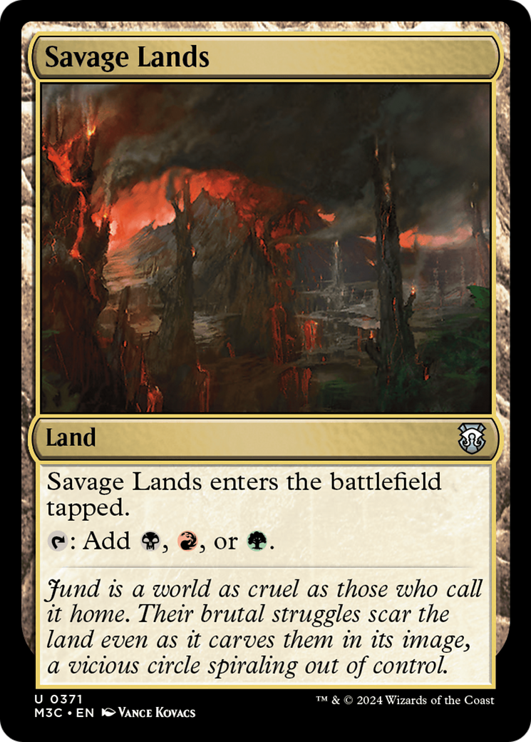 Savage Lands (M3C-371) [Modern Horizons 3 Commander] MTG Single Wizards of the Coast
