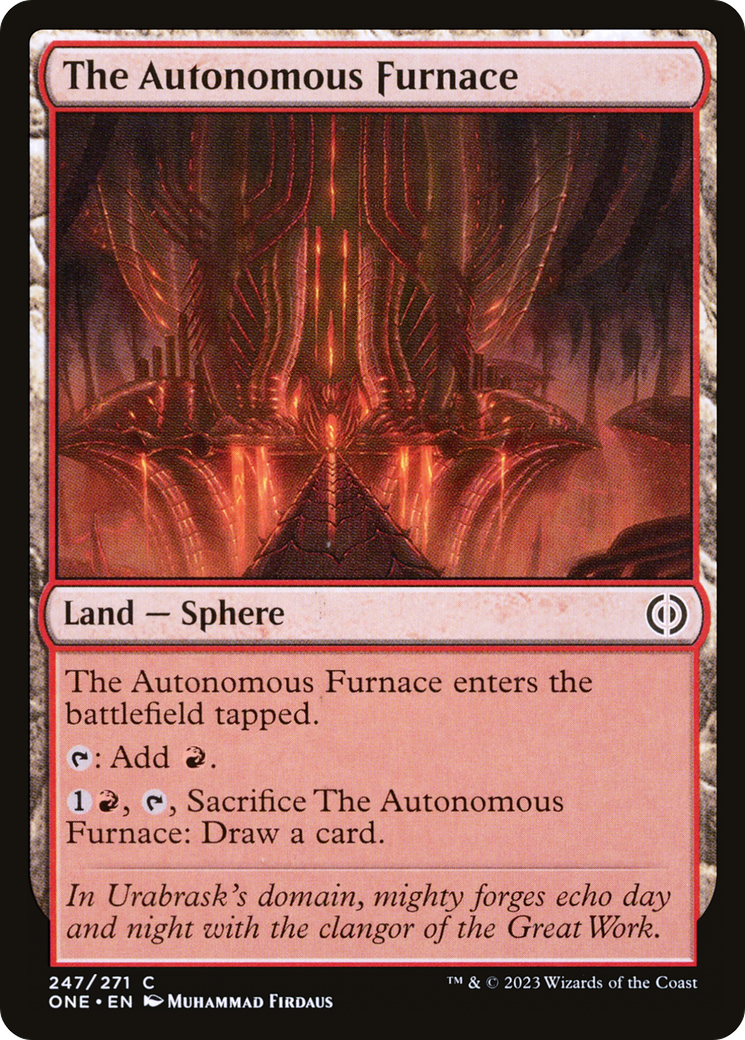 The Autonomous Furnace (ONE-247) [Phyrexia: All Will Be One] Foil MTG Single Wizards of the Coast
