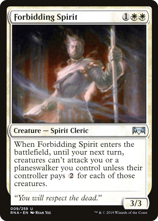 Forbidding Spirit (RNA-009) [Ravnica Allegiance] Foil MTG Single Wizards of the Coast