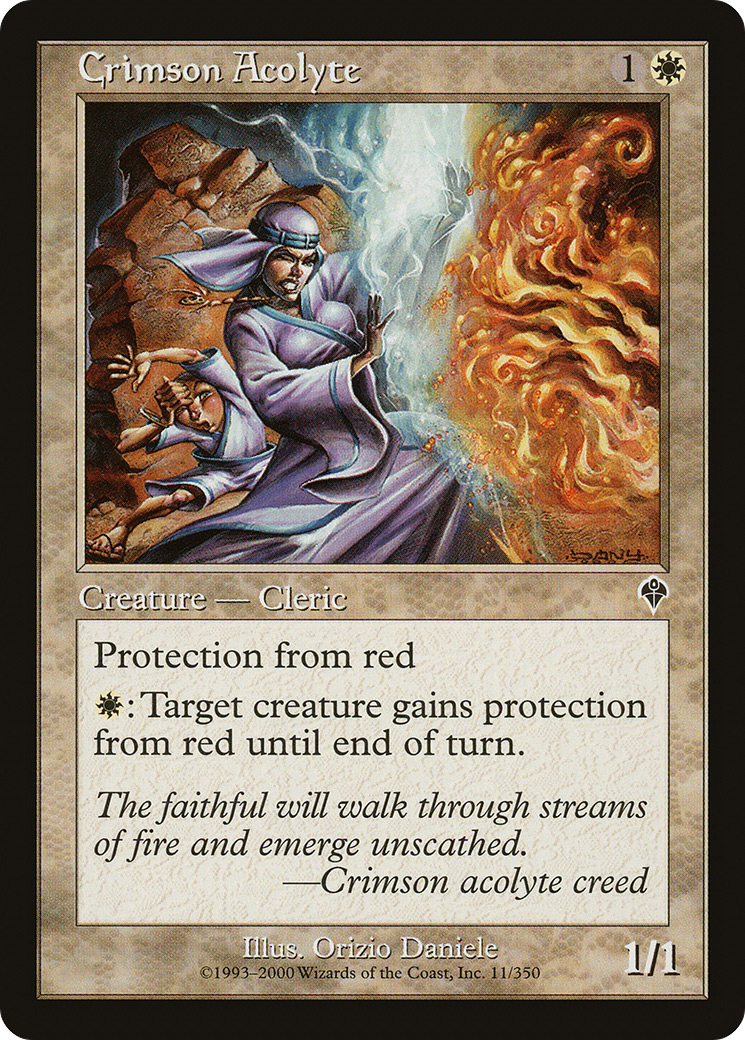 Crimson Acolyte (INV-011) [Invasion] MTG Single Wizards of the Coast