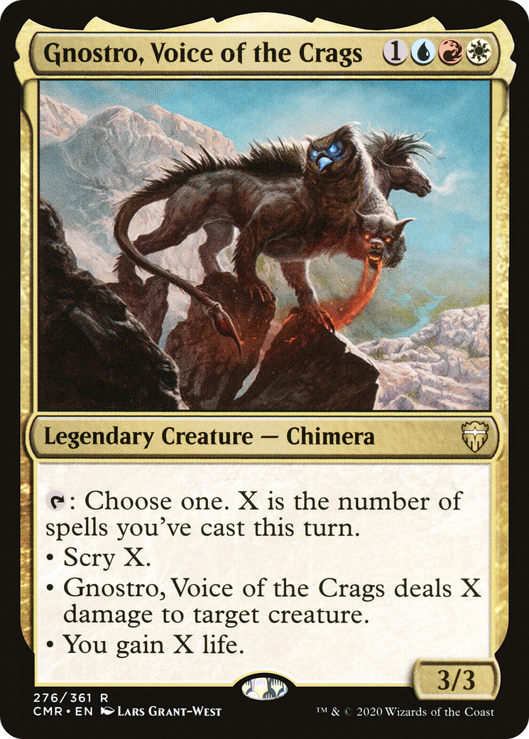 Gnostro, Voice of the Crags (CMR-276) [Commander Legends] MTG Single Wizards of the Coast