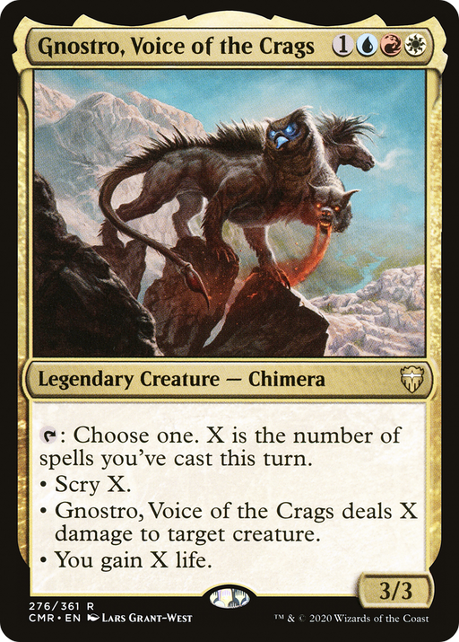 Gnostro, Voice of the Crags (CMR-276) [Commander Legends] Foil MTG Single Wizards of the Coast
