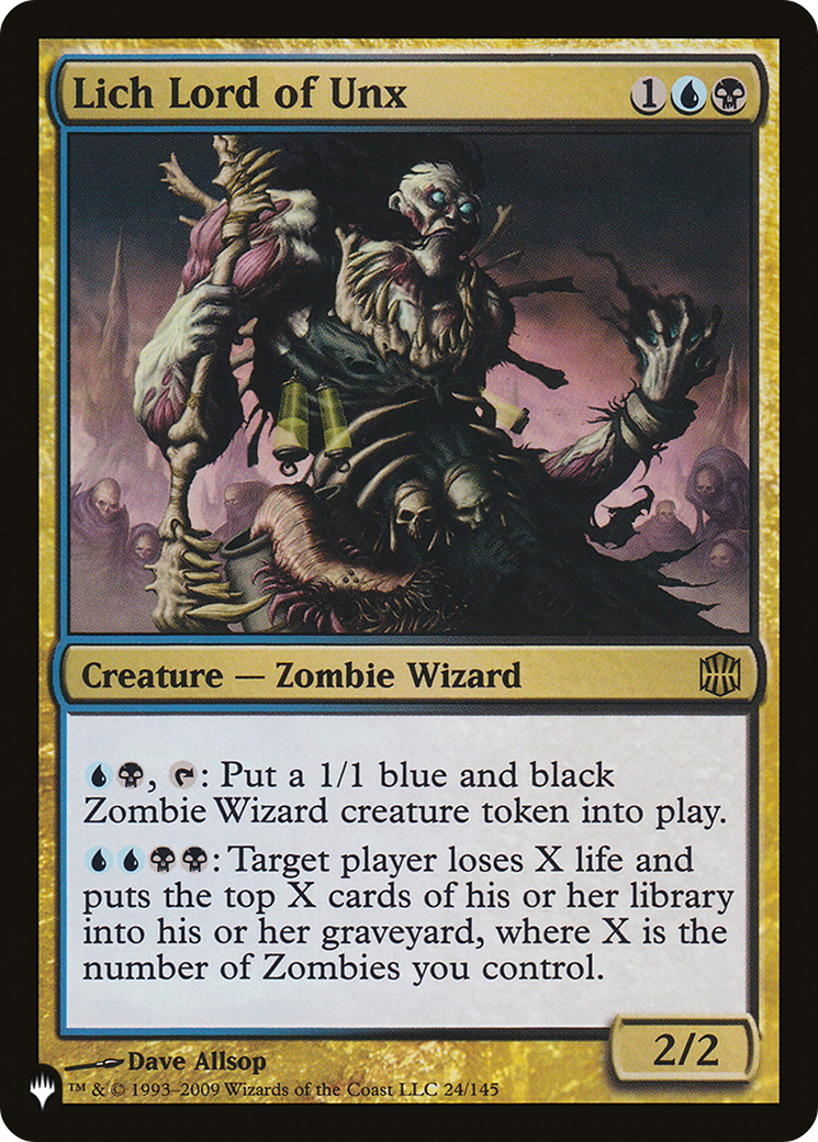 Lich Lord of Unx (LIST-ARB-24) [Mystery Booster] The List MTG Single Wizards of the Coast