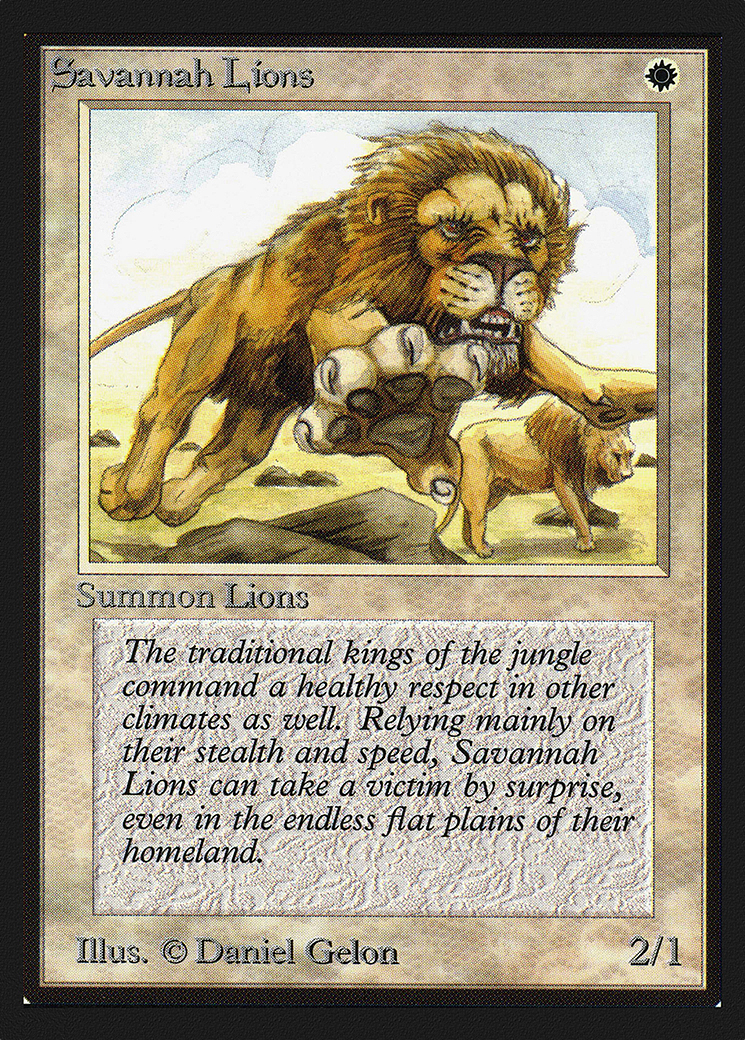 Savannah Lions (CED-039) [Collectors' Edition] MTG Single Wizards of the Coast