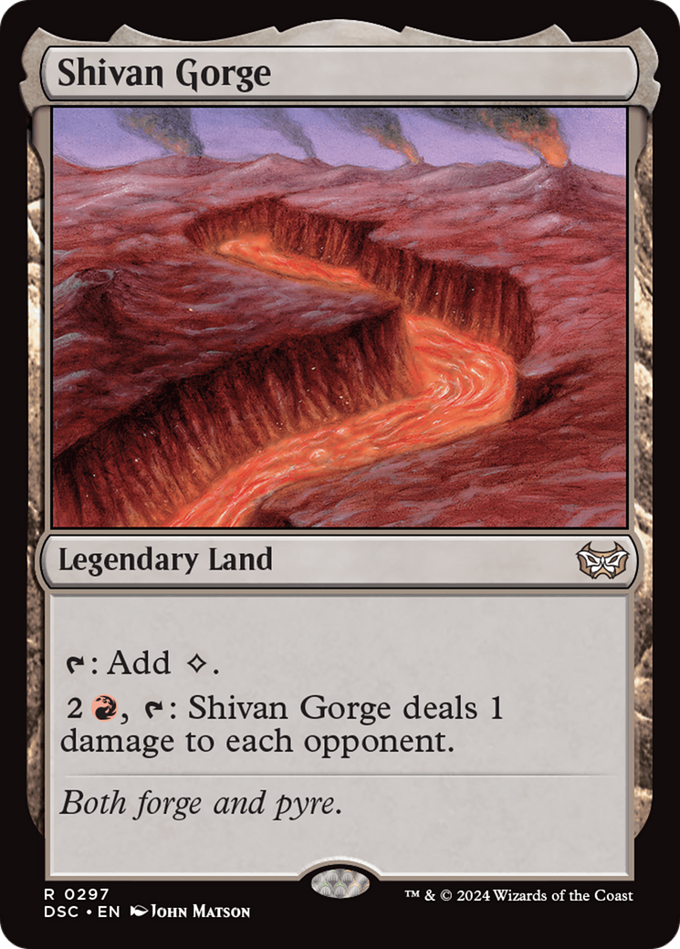 Shivan Gorge (DSC-297) [Duskmourn: House of Horror Commander] MTG Single Wizards of the Coast