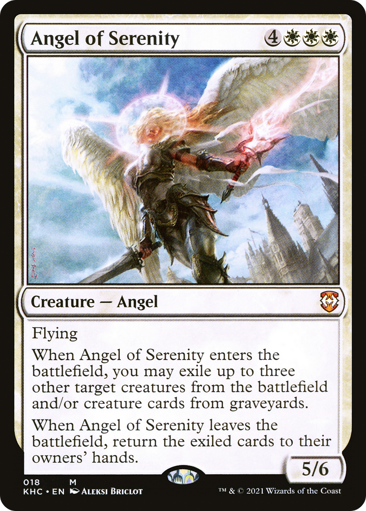 Angel of Serenity (KHC-018) [Kaldheim Commander] MTG Single Wizards of the Coast
